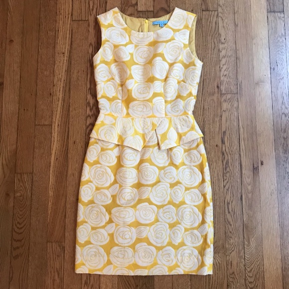 yellow work dress